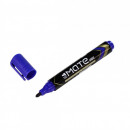 Marker permanent Deli Mate U102, varf rotund 1.5 mm, albastru