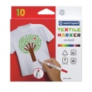 Marker textile Centropen 2739, 10buc/set - Img 2