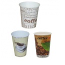Pahare carton 240 ml, model cafea 50 buc/set