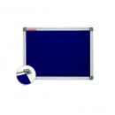 Panou textil 100 x 150cm albastru cu rama aluminiu Memoboards BE - Img 3