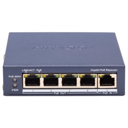 Repetor Hikvision DS-3E0505P-E/R, 5 porturi, PoE