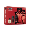 Set Caseta cadou STR8 Red Code: Lotiune after shave 50ml + Deodorant spray, 150ml + Gel de dus, 250ml