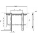 Suport perete TV / Monitor Superior 23 - 42 inch VESA 200x200, 35Kg - Img 2
