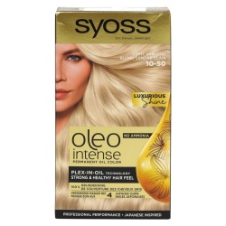 Vopsea de par permanenta fara amoniac Syoss Color Oleo Intense 10-50 Blond Cenusiu, 115 ml