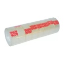 Banda adeziva 18mm x 33 m, 40 microni Optima - transparent 8 role/set - Img 2