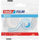 Banda adeziva de birou invizibila Tesa Basic, 15mm x 10m, cu dispenser