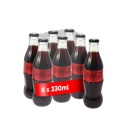 Bautura carbogazoasa sticla Coca-Cola Zero Zahar 6 x 330ml