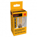 Bec LED Filament Kodak G45, glob, E14, 4W, 470 lm, lumina calda 2700-3000K
