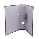 Biblioraft A4, plastifiat PP/paper, margine metalica, 75 mm, Optima Budget - negru - Img 4