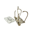 Biblioraft A4, plastifiat PP/paper, margine metalica, 75 mm - Img 4