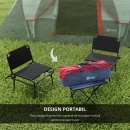 Cort de Camping pentru 4 Persoane Impermeabil Stâlpi din Fibră de Sticlă, 455 x 230 x 180 cm m, Gri - Img 9