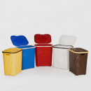 Cos de Rufe Ratan Color cu Capac 46x35x51 cm - Img 2