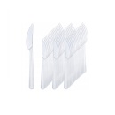 Cutite din Plastic reutilizabile, transparente 50 buc/set