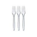 Furculite Transparente Reutilizabile din PS, Eco Lux Fork, 50 buc/set - Img 2