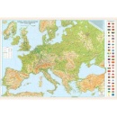 Harta EUROPA fizica 70x50cm AMCO plastifiat - Img 2