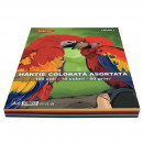 Hartie colorata A4, 100 coli, 10 culori DACO 80g/mp