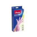 Manusi de unica folosinta, Vileda, roz, 100buc/cutie