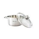 Oala inox cu capac, baza capsulata in 5 straturi Schmitter, 24 x 14 cm, 6 L - Img 3