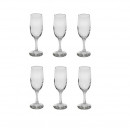 Pahar Sampanie din sticla, tip Fluta 185ml, Kouros 6 buc/set