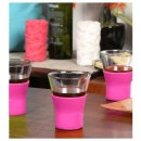 Pahare din sticla cu silicon, de cafea Ypsilon Brio, 220ml, 6/set - Img 3