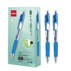 Pix cu Gel si Mecanism Deli Lineum 0.5 mm, Albastru - Img 2