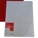 Plic antisoc K20, 370x480mm - ext., 350x470mm - int., lipire siliconica, 10 buc/set, Optima - alb - Img 3