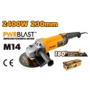 Polizor unghiular 2400W, 230mm, maner rotativ 180, Tolsen Profesional