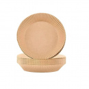Set 50 Hartii de Copt pentru Airfryer, Antiaderent, Rezistent la Caldura, Model Rotund, 5x16cm Vigo