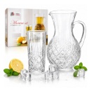 Set carafa 1300 ml + 6 pahare 300 ml, Morano\Sofia - Img 2