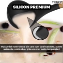 Set Ustensile Bucatarie 12 Piese Silicon Alimentar Teno termorezistente, antiaderente, suport inclus - Img 8
