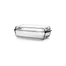 Vas Yena termorezistent 1.95 litri + 1.375 litri dreptughiular cu capac, Borcam - Img 2