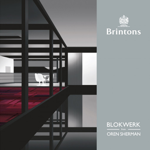 Mocheta lana tesuta pentru hotel Brintons Blokwerk from Oren Sherman