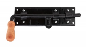 Zavor Negru Tip L Cu Maner Lemn / D[Mm]: 280X80; T: Dreapta