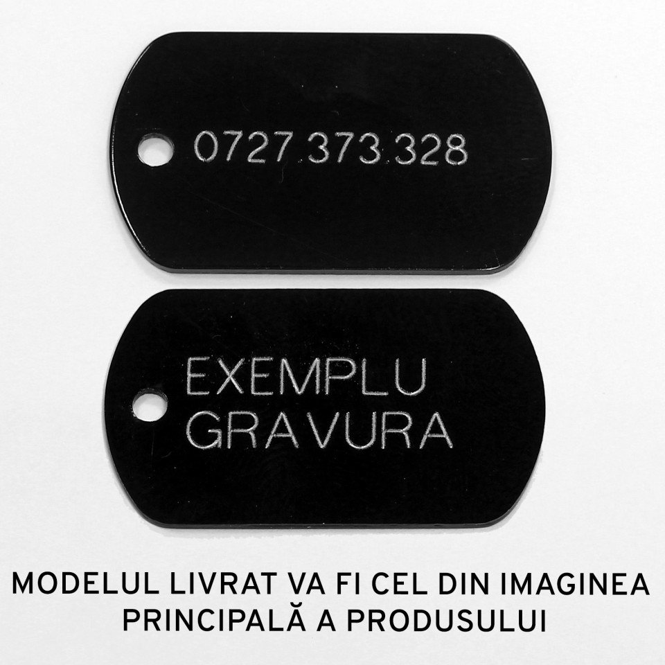 Medalion personalizat Os Colorat, gravare inclusa