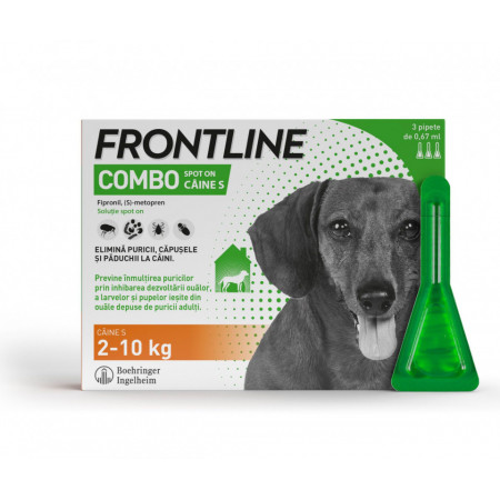 Frontline Caine S 2-10kg pipeta antiparazitara caini