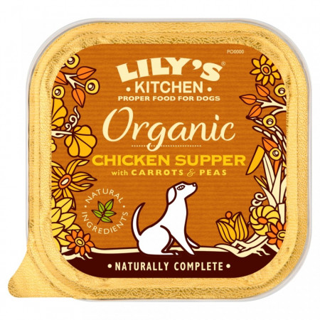 Hrana umeda pentru caini Lily's Kitchen Organic Chicken Supper 150g