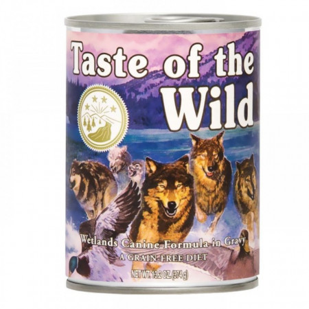 Hrana umeda Taste Of The Wild Wetlands, cu pasare, 390g, pentru caini