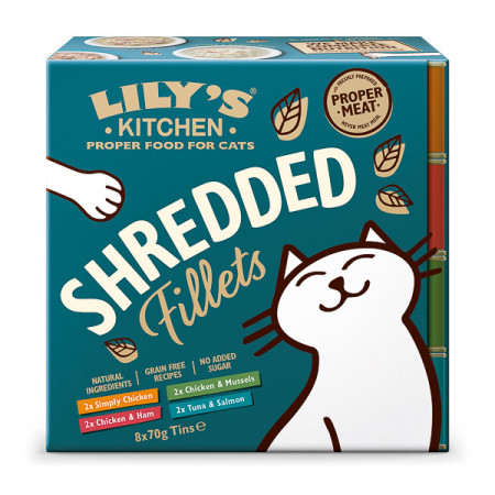 Lily's Kitchen Shredded Fillets Tins Multipack 8 x 70 g