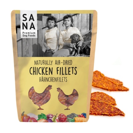 SANADOG Recompense pentru caini - Fasii Pui 100g