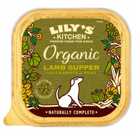 Hrana umeda pentru caini Lily's Kitchen Organic Lamb Supper 150g