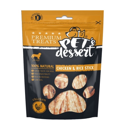 Recompense PET'S DESSERT Chicken and Rice Stick 80g
