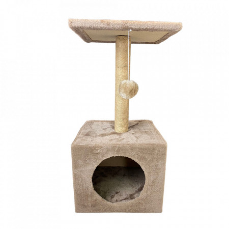 Sisal cub cu platforma bej