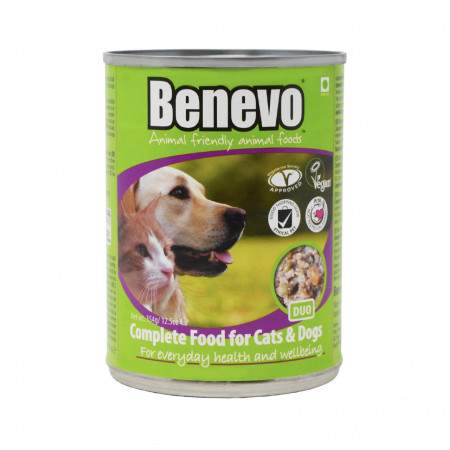 Conserva Benevo Duo vegana 354g, pentru pisici si caini