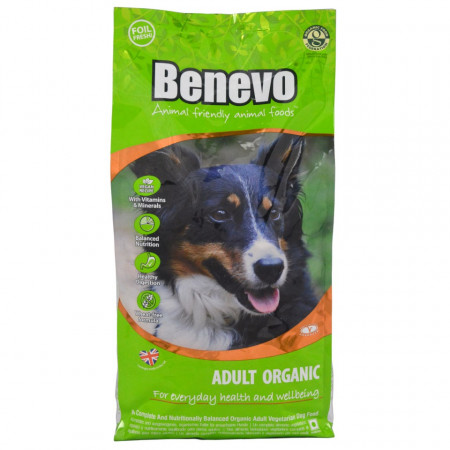 Hrana uscata vegetariana Benevo, certificata organic, 2kg, pentru caini