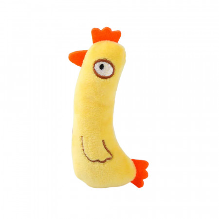 Jucarie PP catnip pentru pisici - Cocos portocaliu plus 12.5cm