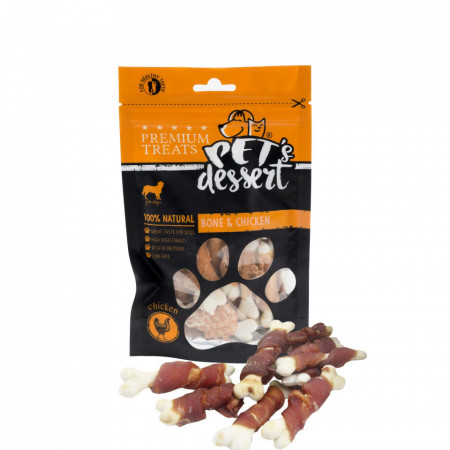Recompense PET'S DESSERT BONE & CHICKEN 80g