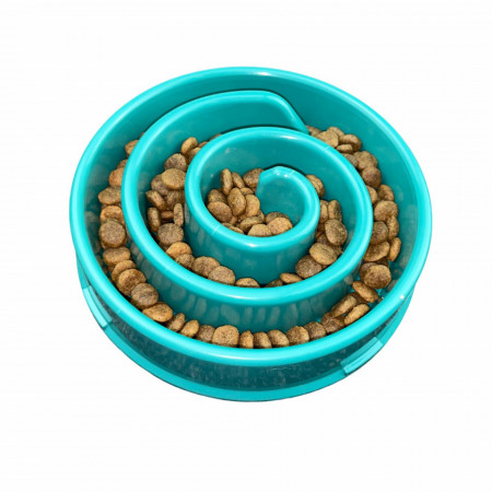 Bol slow feed hranire lenta model spirala verde