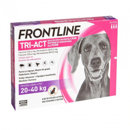 Frontline Tri-Act L caini 20-40kg