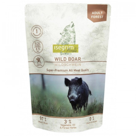 ISEGRIM DOG ADULT - WILD BOAR MONOPROTEIN (plic 410 GR.)