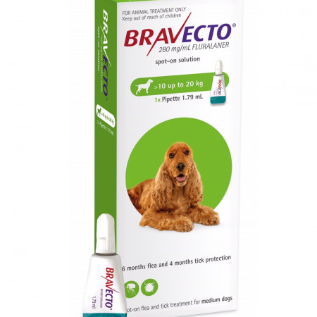 Pipeta deparazitare externa caini Bravecto Spot On 10-20 kg